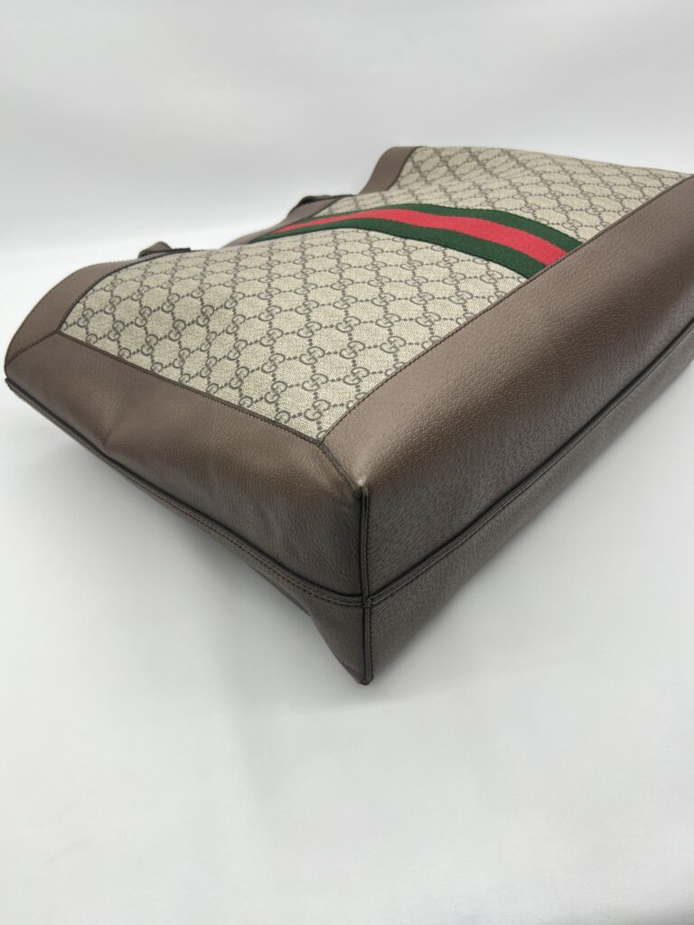 Gucci Ophidia Soft Tote Bag GG Supreme Brown GHW
