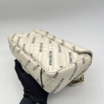 Gucci Marmont Flap Small X White Balenciaga Logo GHW