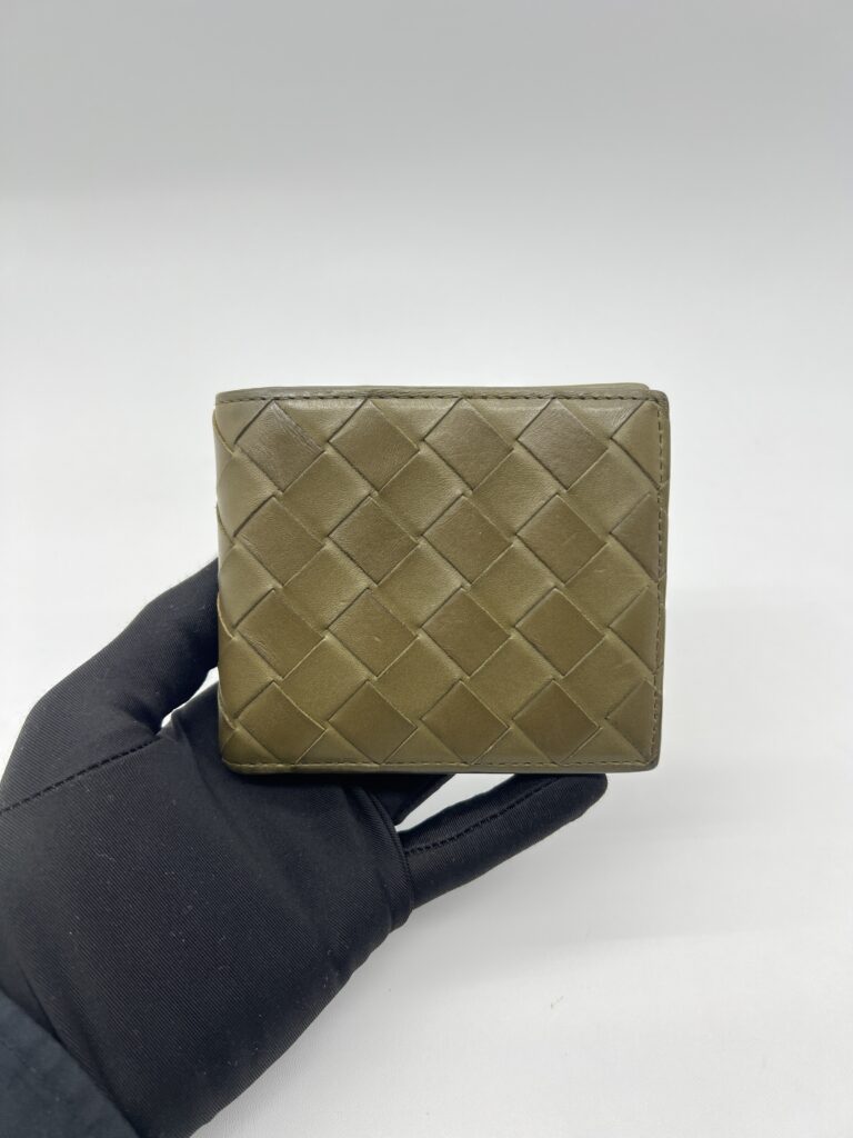 Bottega Veneta Bifold Wallet Dark Green