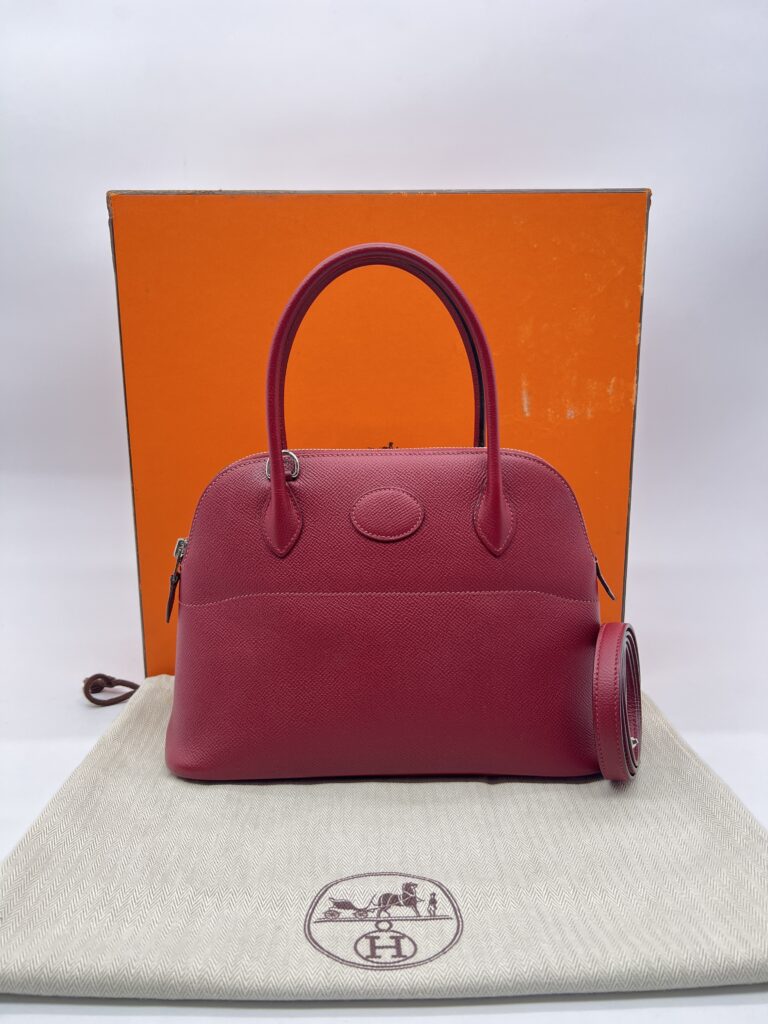 Hermes Bolide 27 Epsom Rouge Grenat PHW