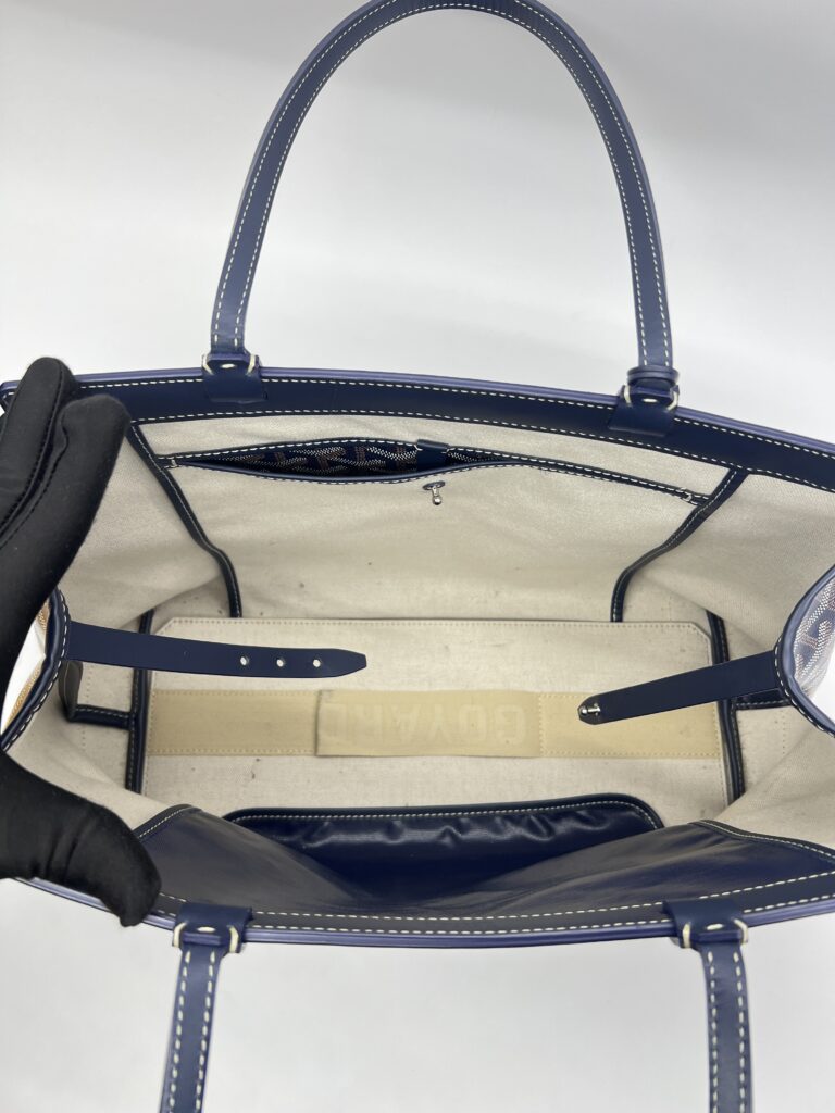Goyard Bellechasse PM Goyardine Bleu Marine