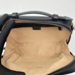 Gucci Marmont Zip Top Handle Leather Black GHW