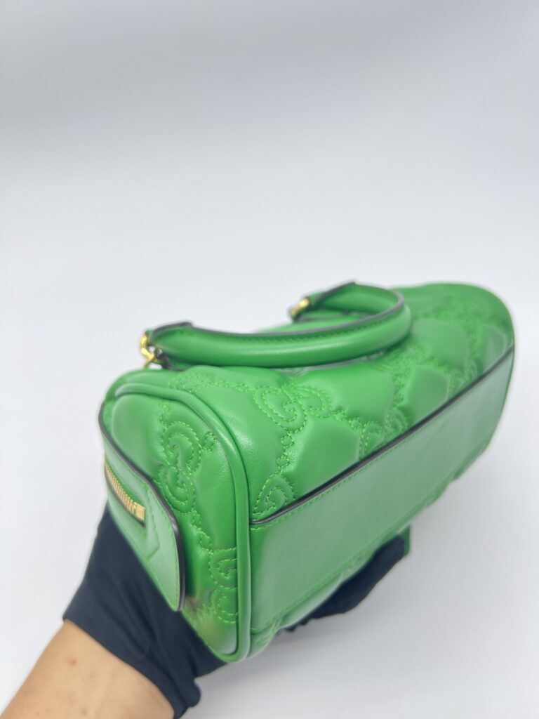 Gucci GG Matelasse Boston Green GHW