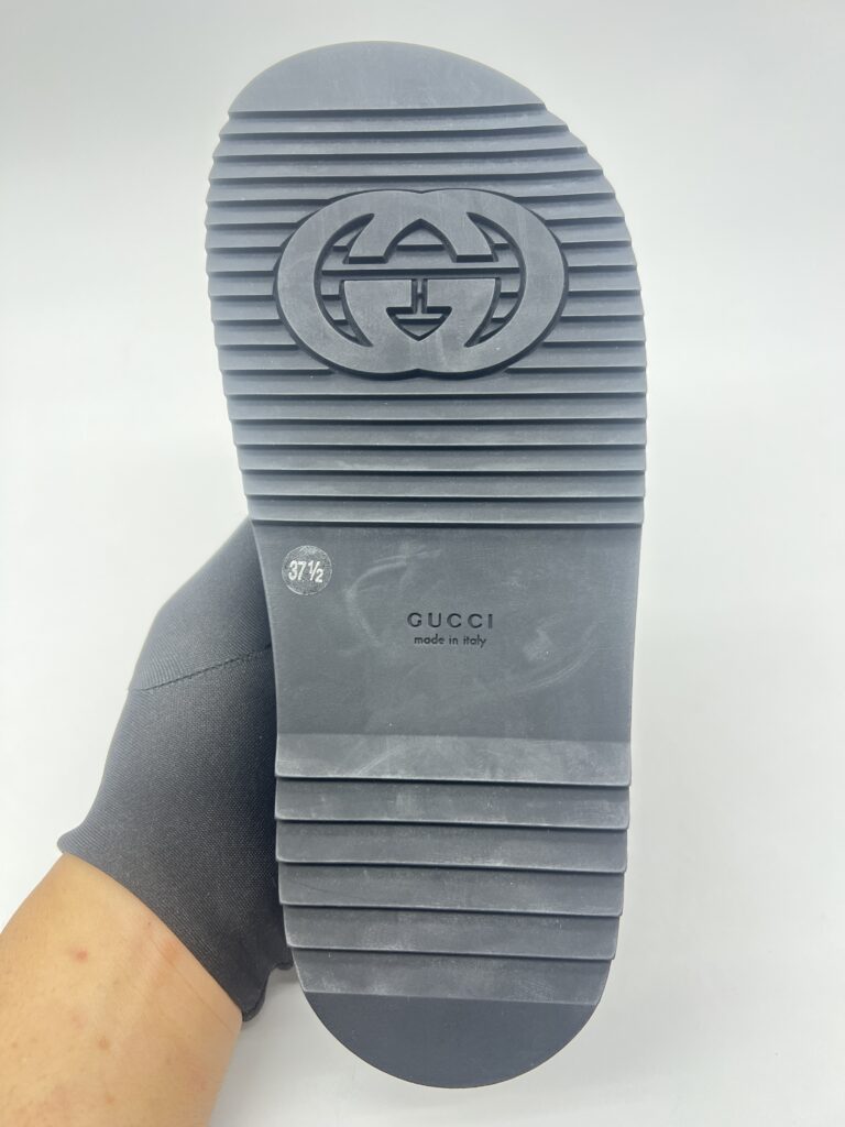 Gucci Elizabeth Nappa Black White Logo