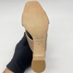 Saint Laurent Loulou Mules 70 Nude