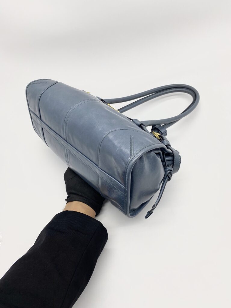 Prada Bonnie Medium In Pelle Soft Lux Avio GHW