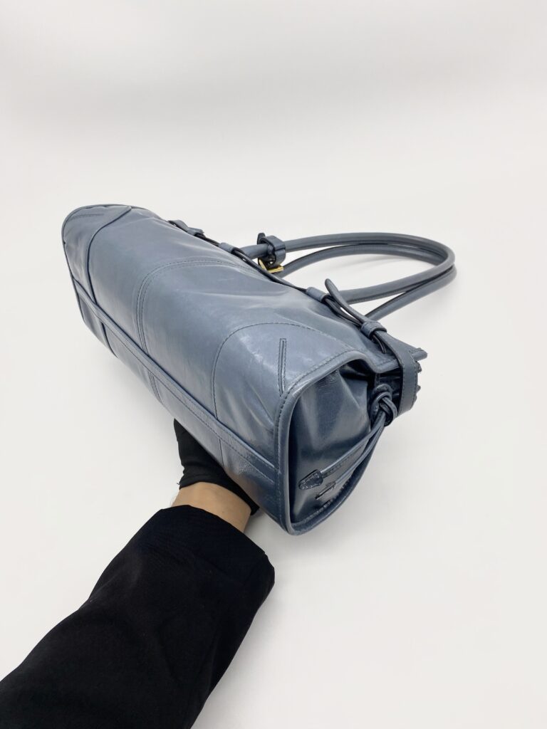 Prada Bonnie Medium In Pelle Soft Lux Avio GHW