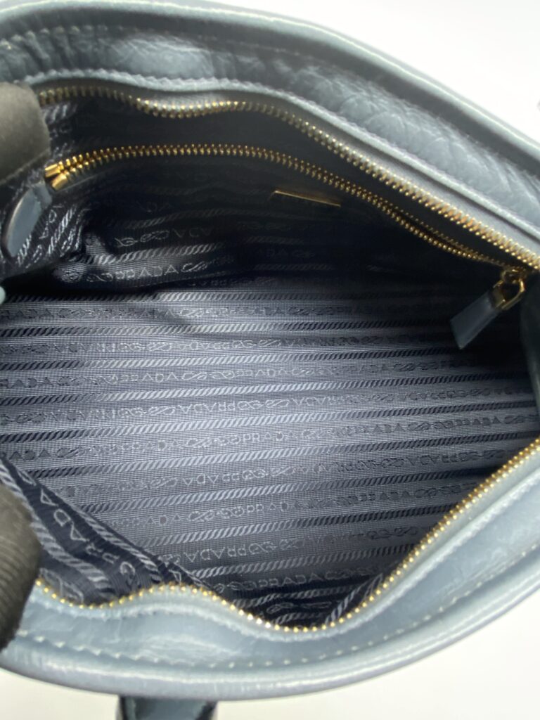 Prada Bonnie Medium In Pelle Soft Lux Avio GHW