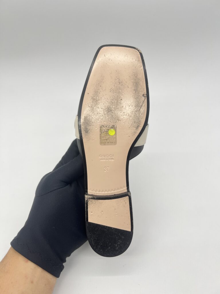 Gucci GG Slide Sandal Black White