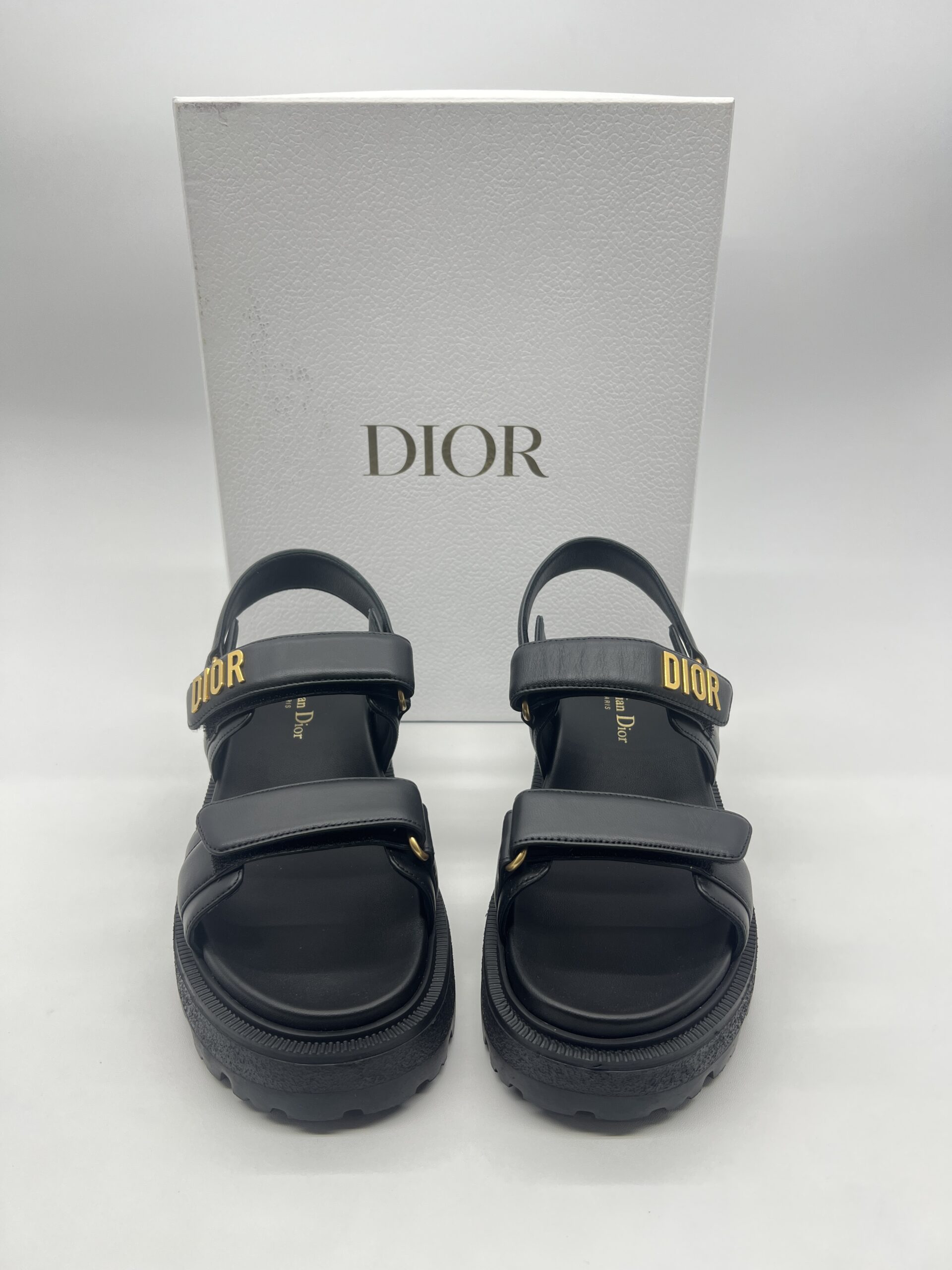 Dior Dioract Sandal Black GHW