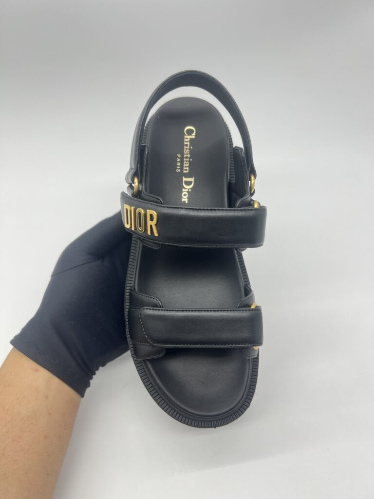 Dior Dioract Sandal Black GHW