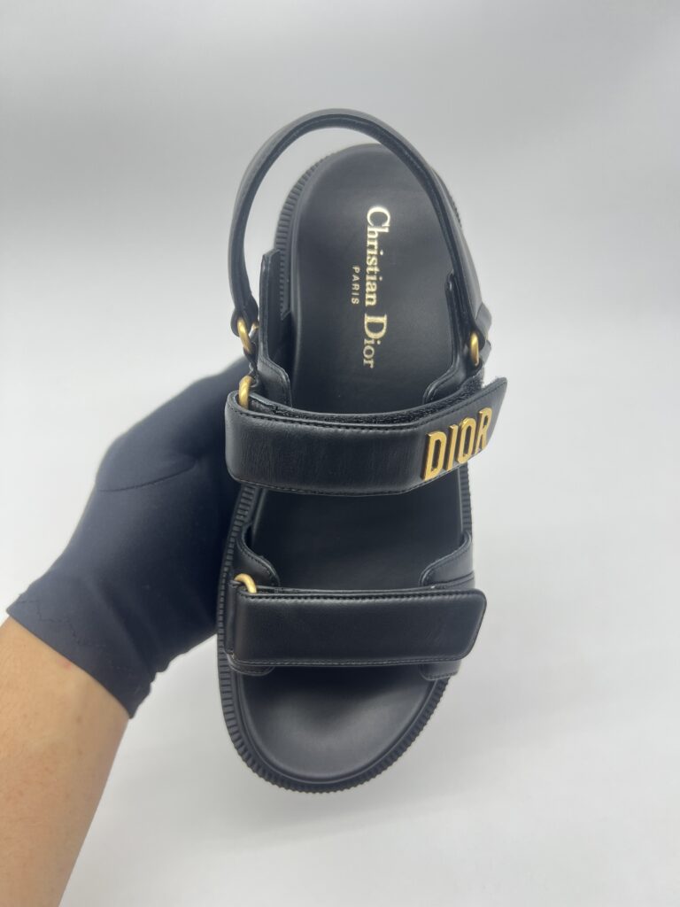 Dior Dioract Sandal Black GHW