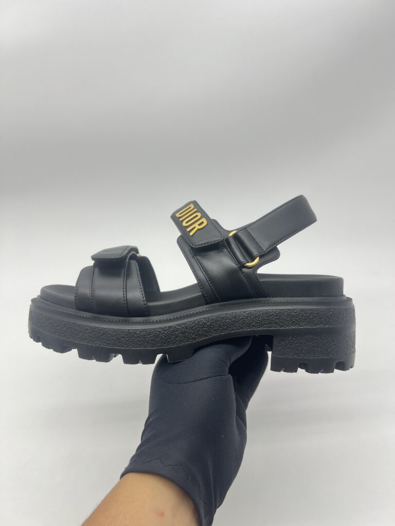 Dior Dioract Sandal Black GHW