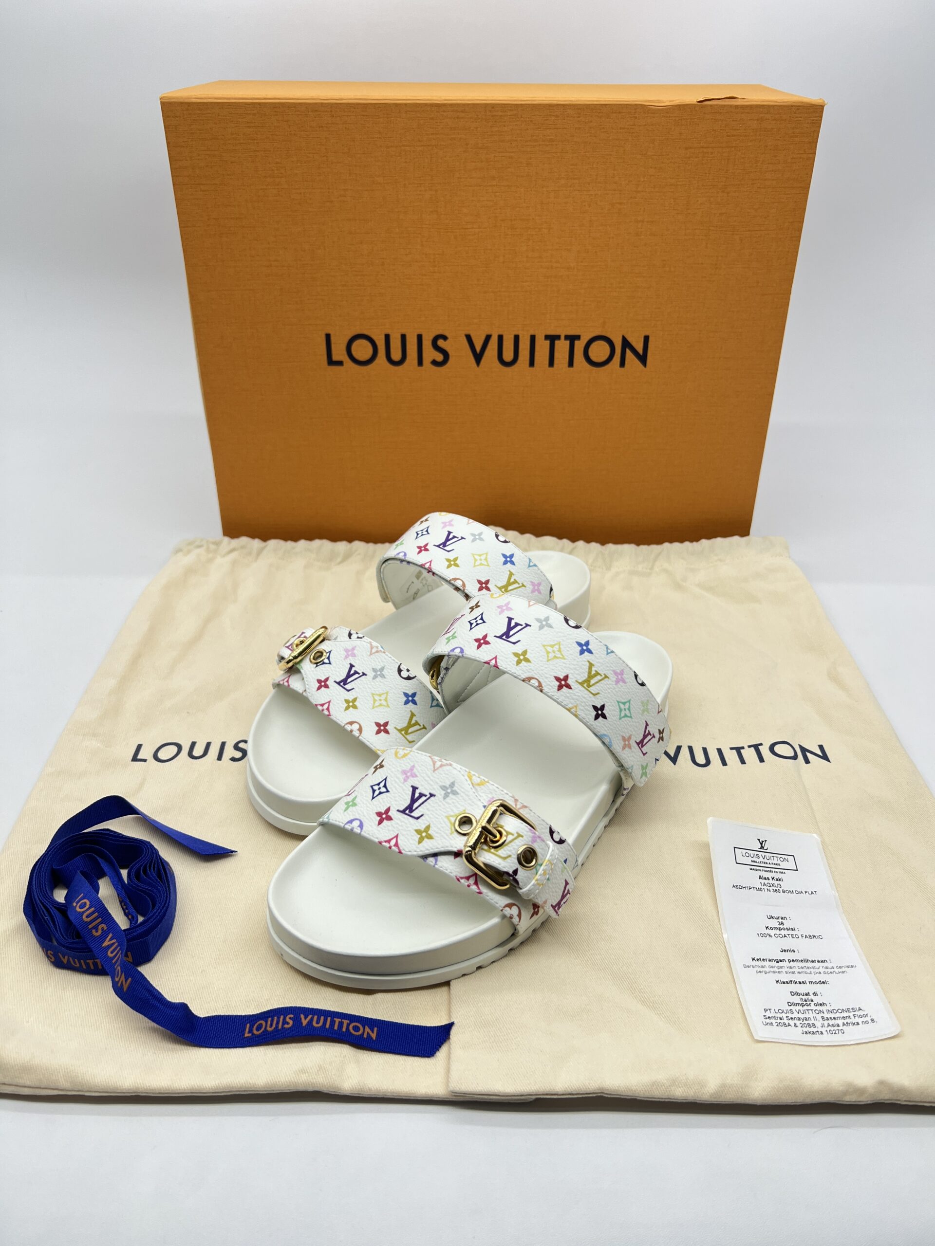 Louis Vuitton LV X TM DIA Flat Comfort Monogram Multicolor