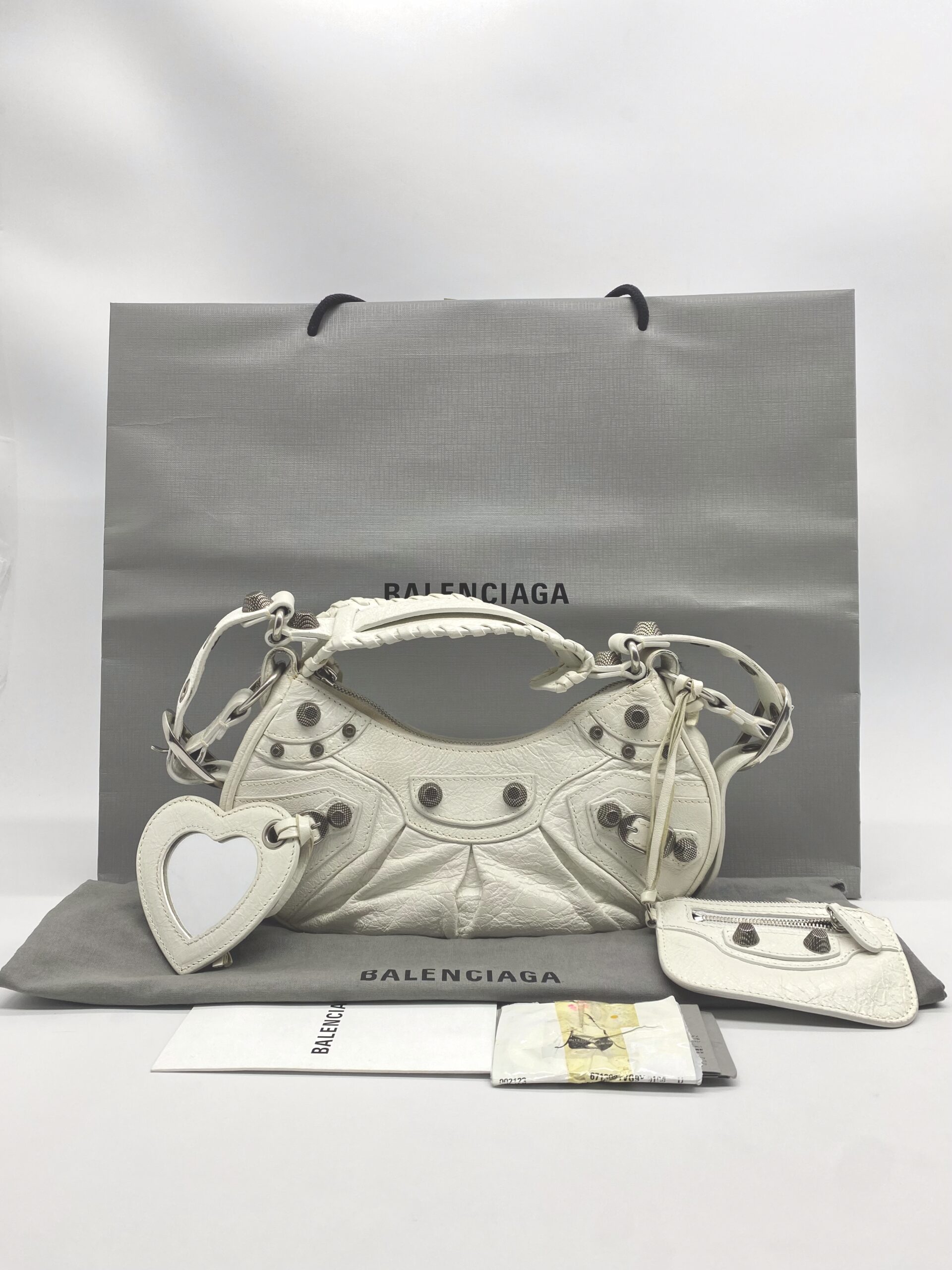 Balenciaga Le Cagole Xs White SHW