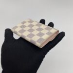 Louis Vuitton Rosalie Coin Purse Damier Azur Rose Ballerine GHW