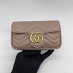 Gucci Marmont Super Mini Nude GHW