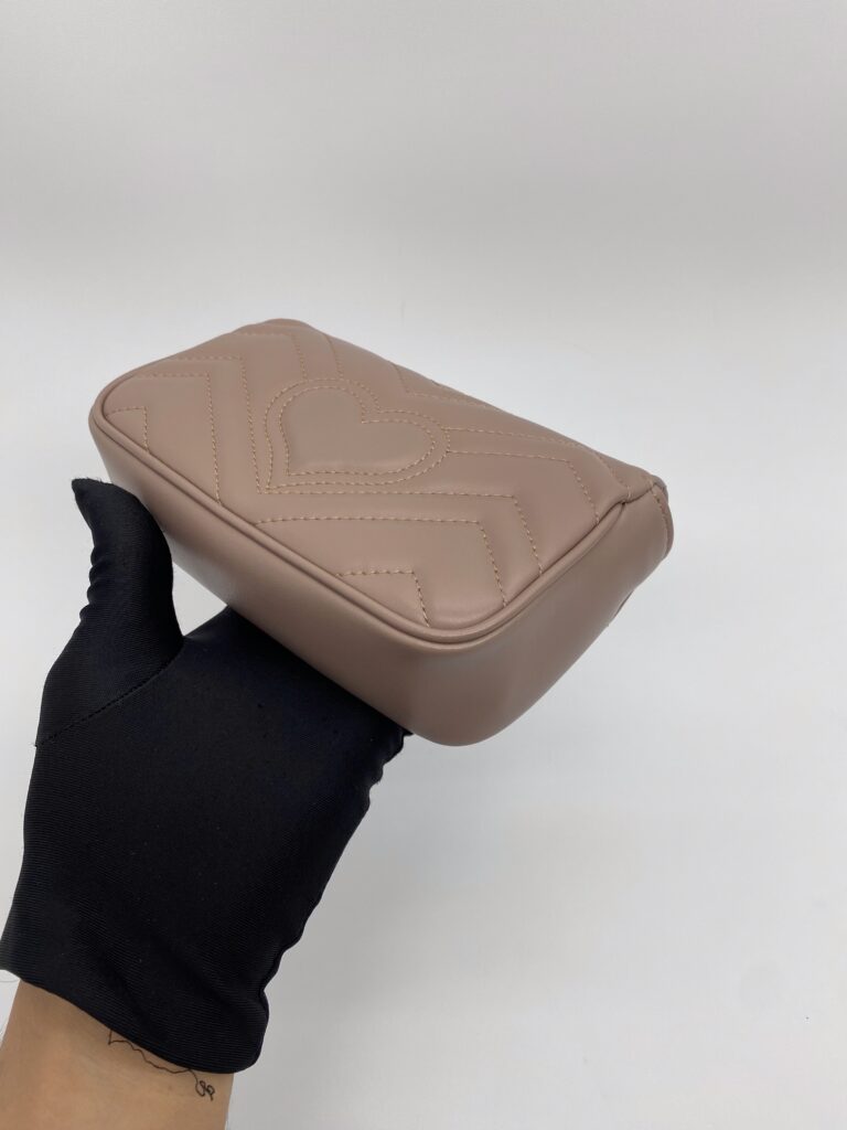 Gucci Marmont Super Mini Nude GHW