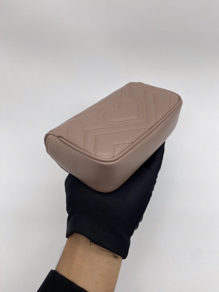 Gucci Marmont Super Mini Nude GHW