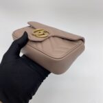 Gucci Marmont Super Mini Nude GHW
