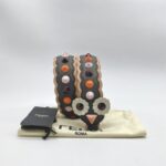 Fendi Strap Studded Flower Grey Multicolor