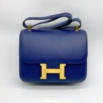 Hermes Constance 24 Epsom Bleu Saphir GHW