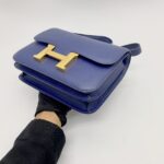 Hermes Constance 24 Epsom Bleu Saphir GHW
