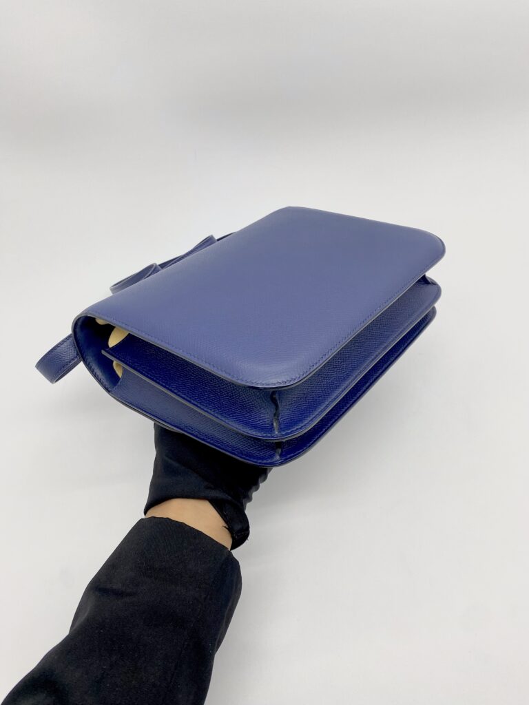 Hermes Constance 24 Epsom Bleu Saphir GHW
