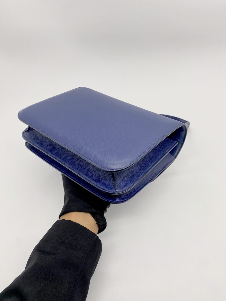 Hermes Constance 24 Epsom Bleu Saphir GHW