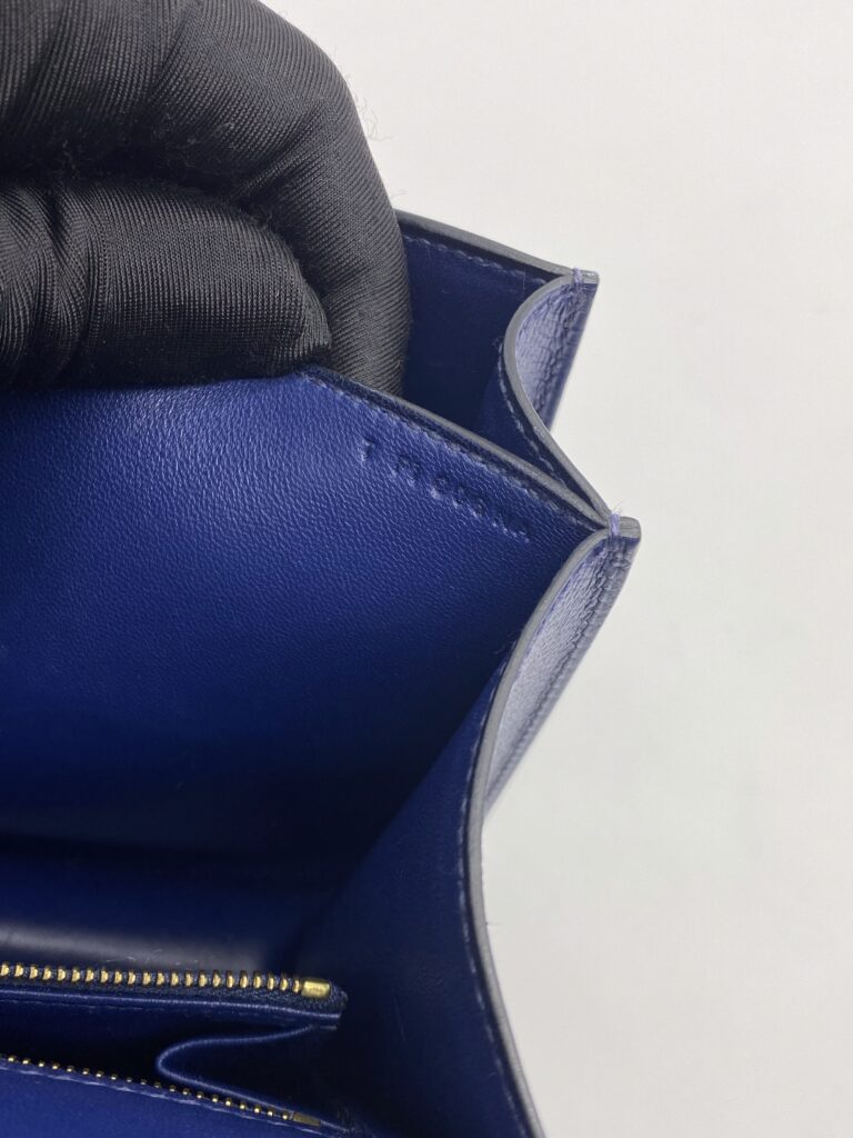 Hermes Constance 24 Epsom Bleu Saphir GHW