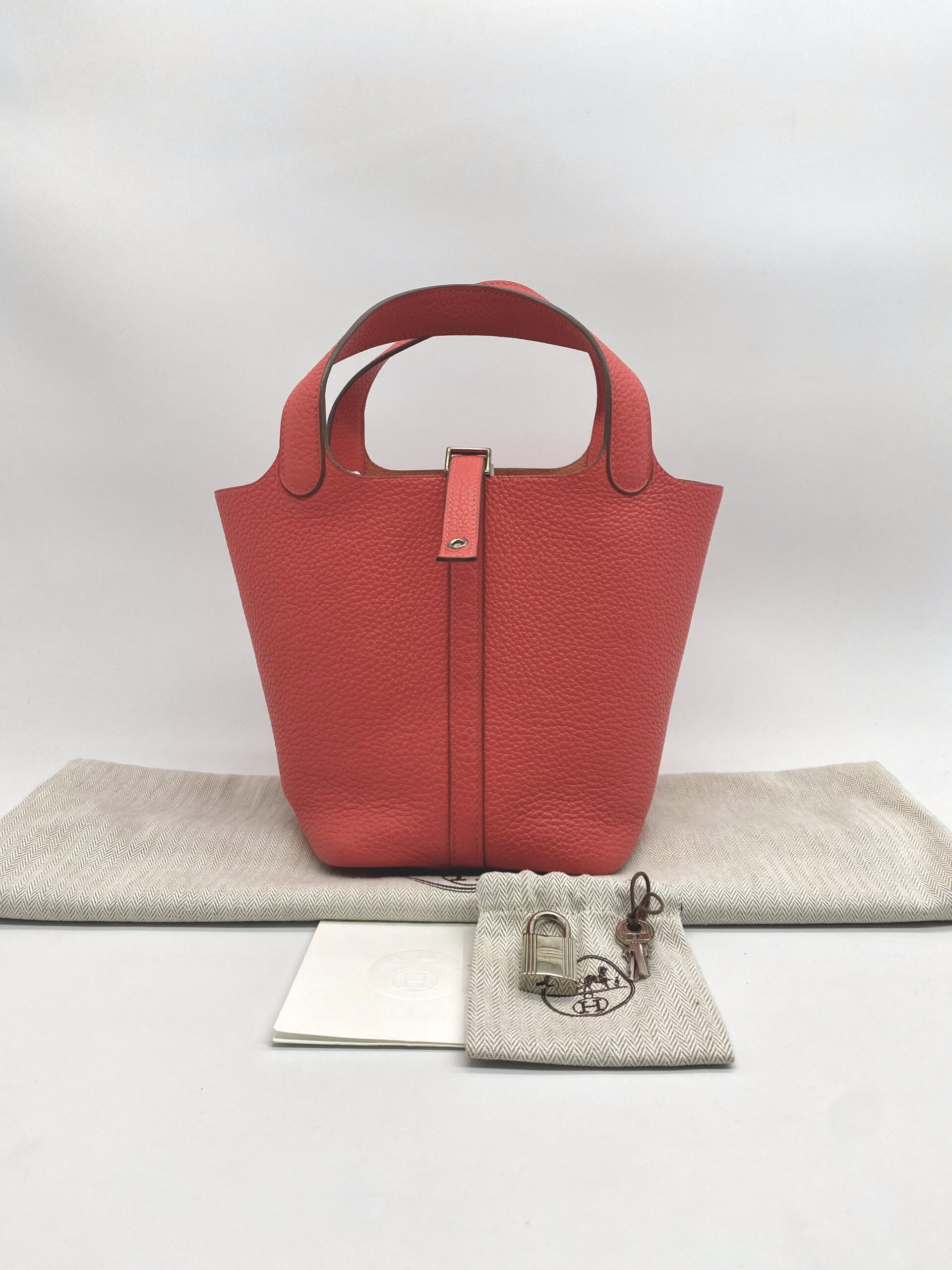Hermes Pitcoin 18 Clemence Rose Jaipur PHW