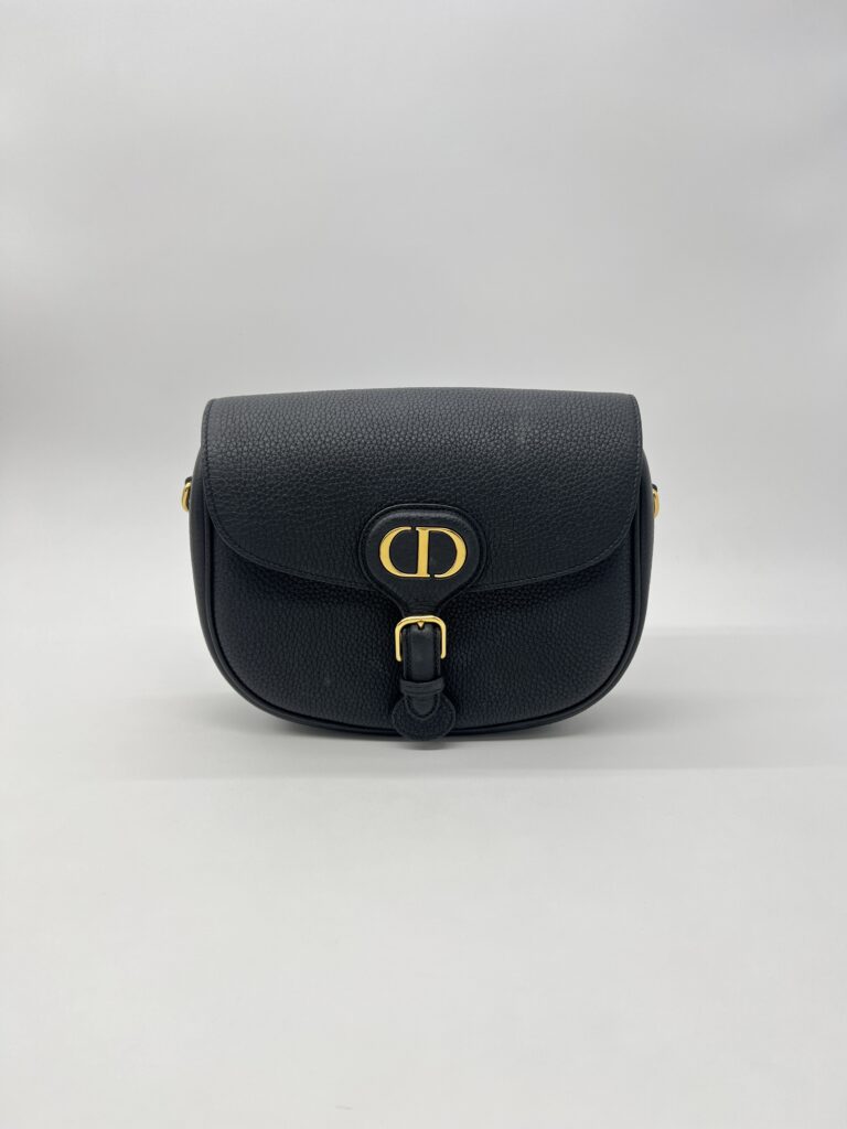 Dior Bobby Medium Grained Black GHW