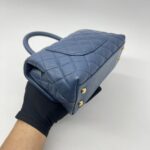 Chanel Small Coco Handle Caviar Blue GHW