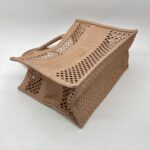Dior Medium Book Tote Canvas Mesh Nude Pink