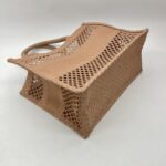 Dior Medium Book Tote Canvas Mesh Nude Pink