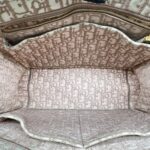 Dior Medium Book Tote Canvas Mesh Nude Pink