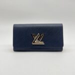 Louis Vuitton Twist Wallet Epi Blue Orange SHW