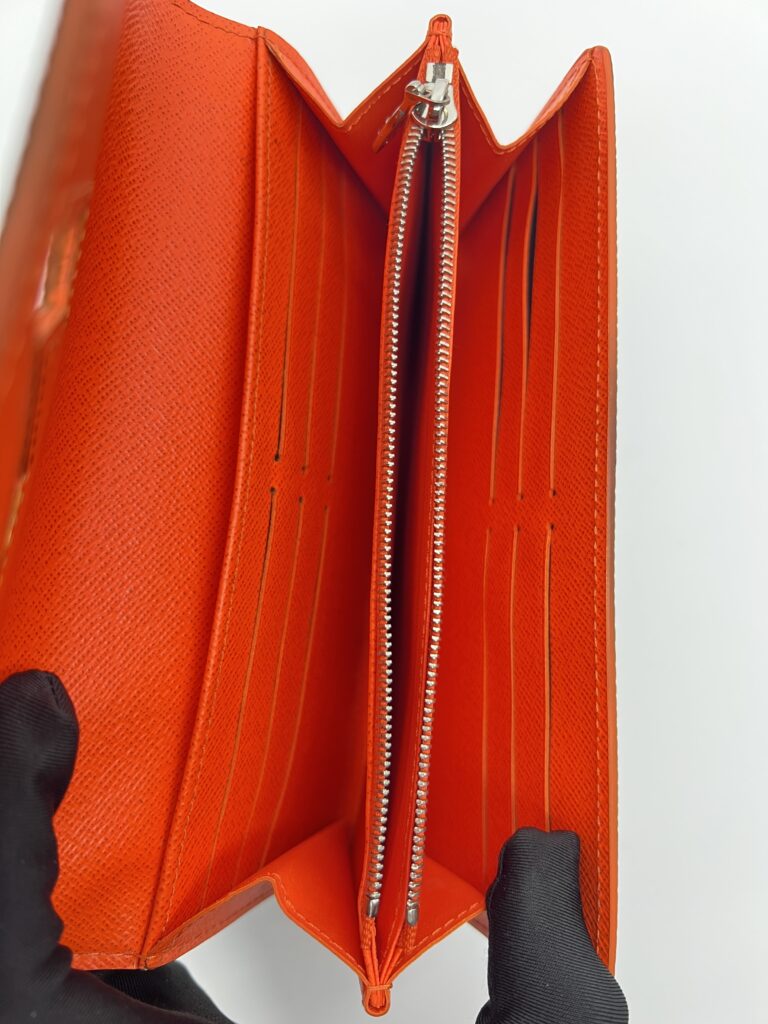 Louis Vuitton Twist Wallet Epi Blue Orange SHW