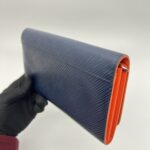Louis Vuitton Twist Wallet Epi Blue Orange SHW