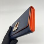 Louis Vuitton Twist Wallet Epi Blue Orange SHW