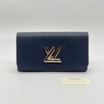 Louis Vuitton Twist Wallet Epi Blue Orange SHW