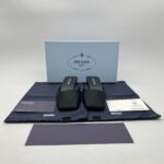 Prada Modellerie Mules Satin Black