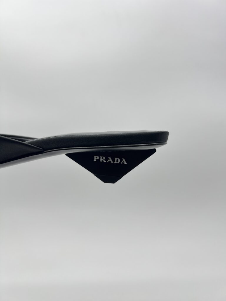 Prada Modellerie Mules Satin Black