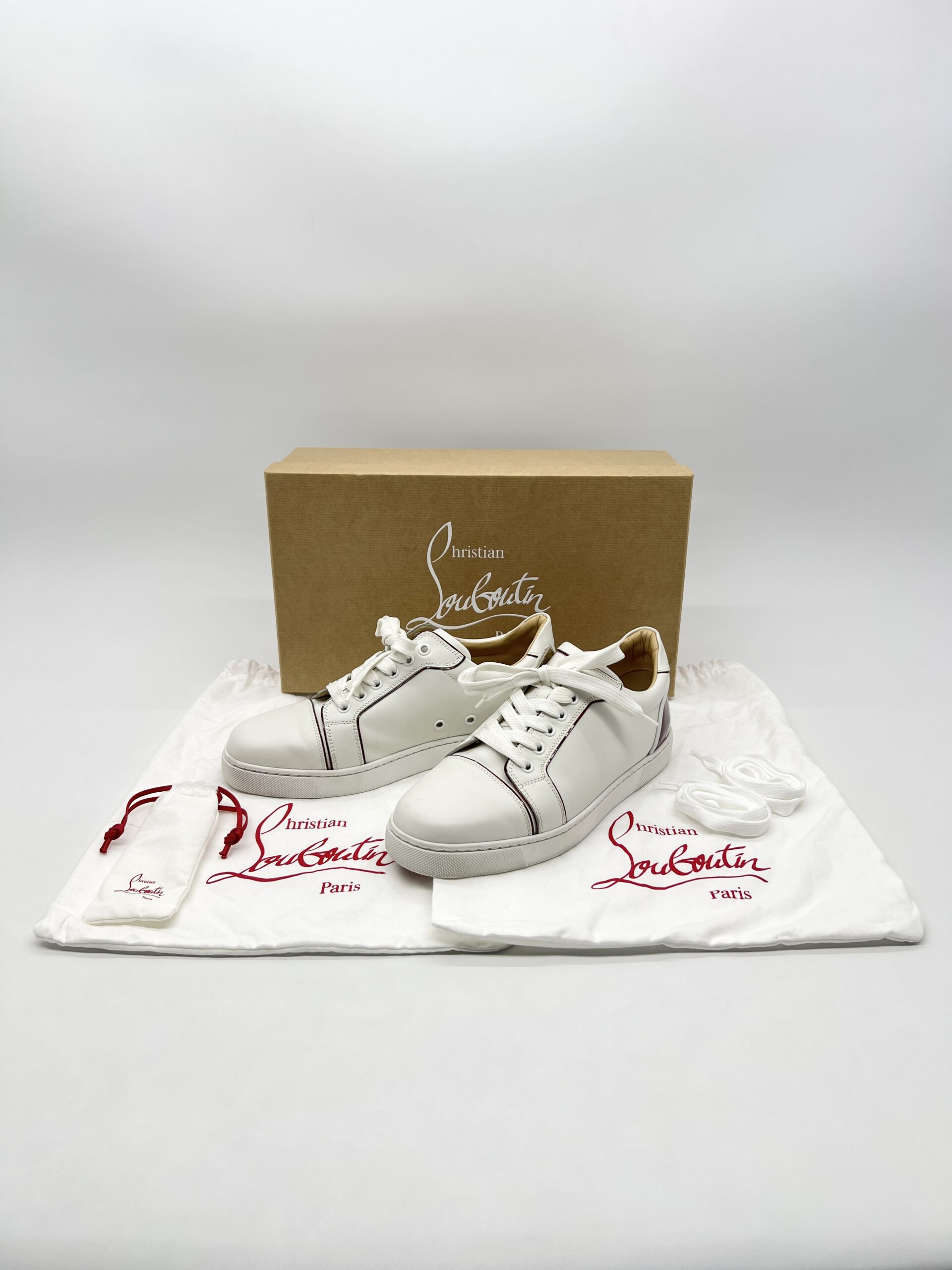 Christian Louboutin Fun Veira Sneakers White Red