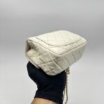 Chanel Mini Flap Bag Pearl Crush White GHW