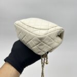 Chanel Mini Flap Bag Pearl Crush White GHW