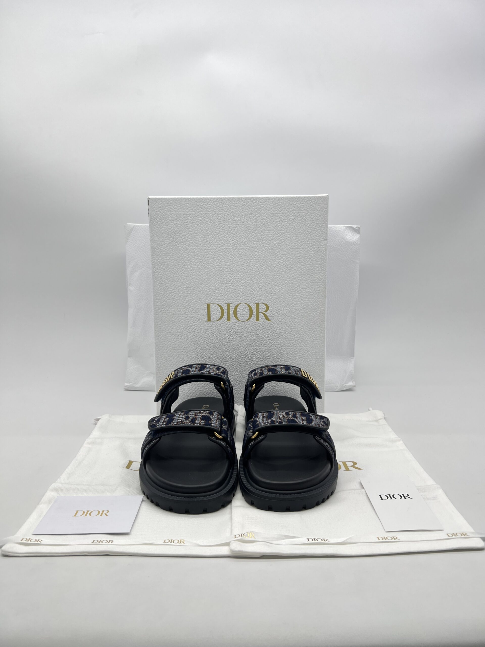 Dior Dioract Sandal Denim GHW