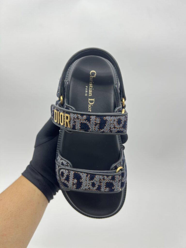 Dior Dioract Sandal Denim GHW