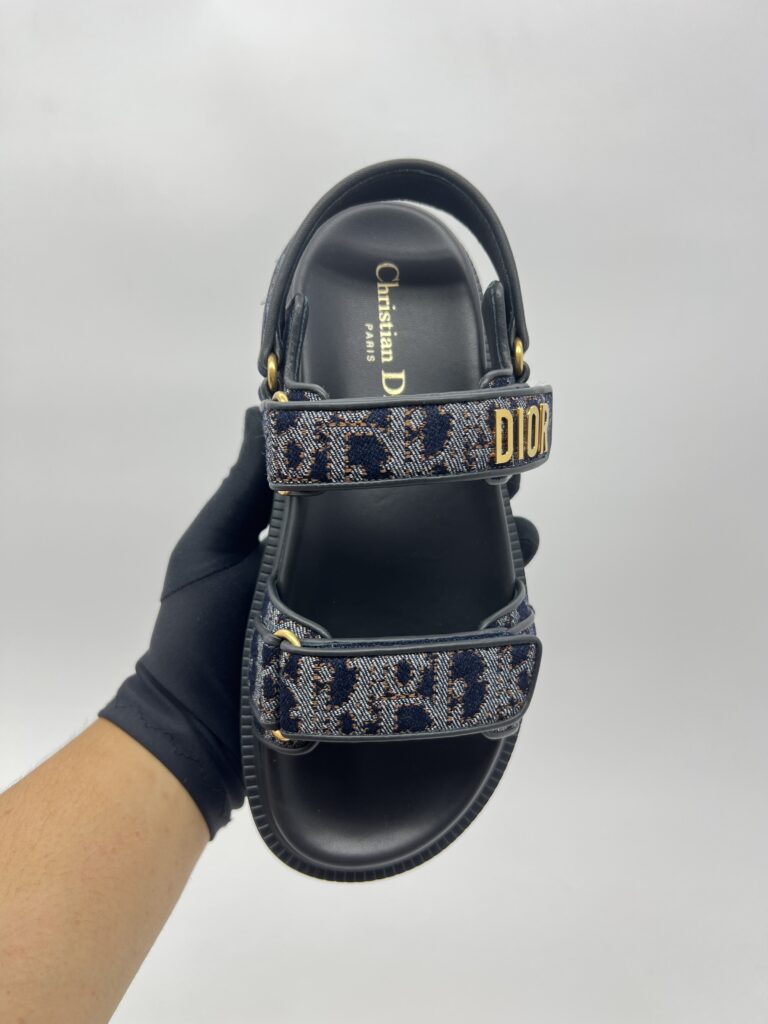 Dior Dioract Sandal Denim GHW