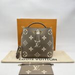 Louis Vuitton Neo Neo MM Monogram Empreinte Giant Tourterelle Creme GHW